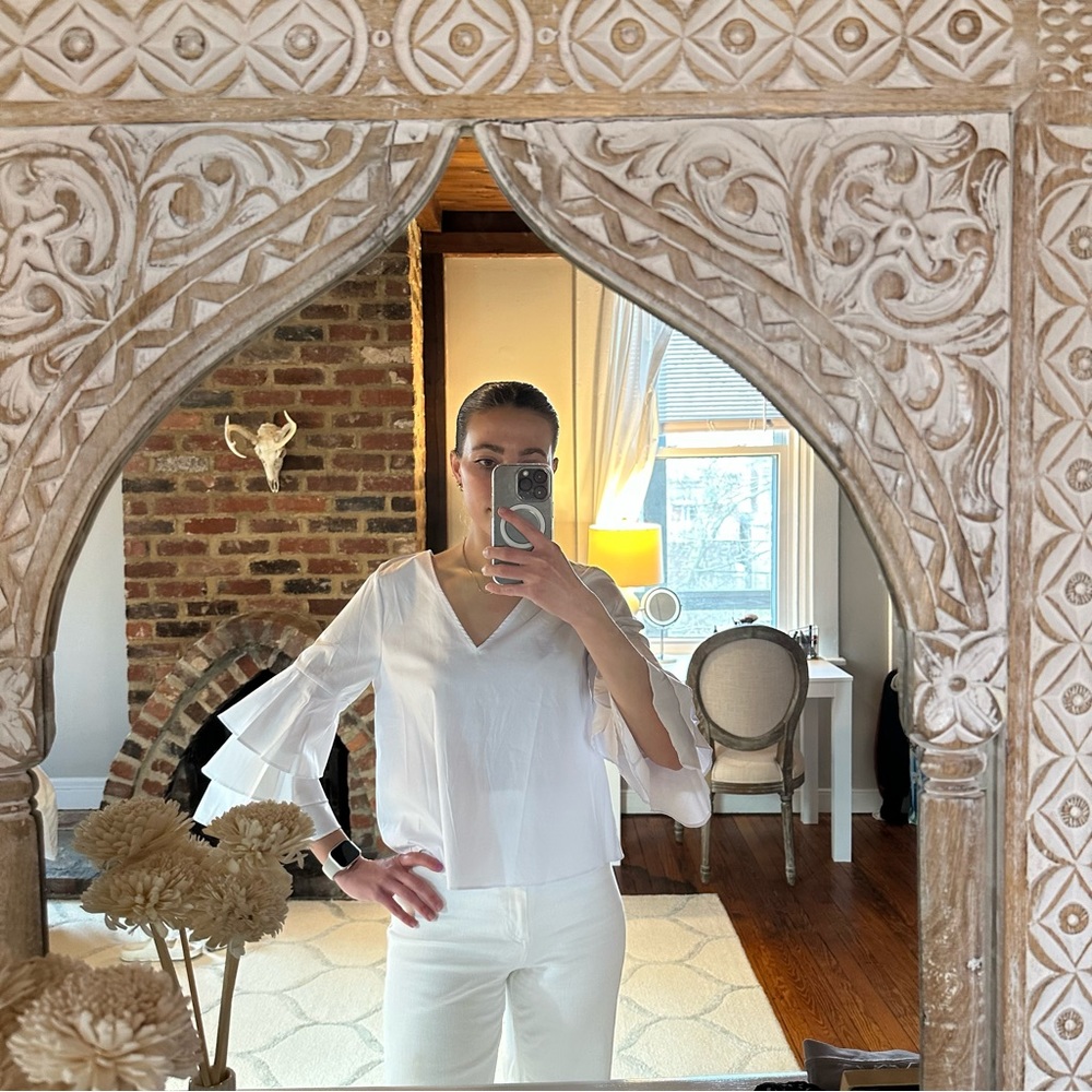 Zara basics blouse